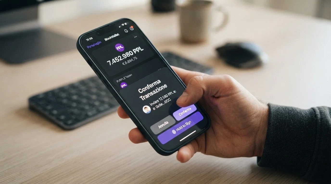 L'interfaccia di un wallet Phantom con il saldo in SOL e la schermata di conferma di una transazione verso un casinò